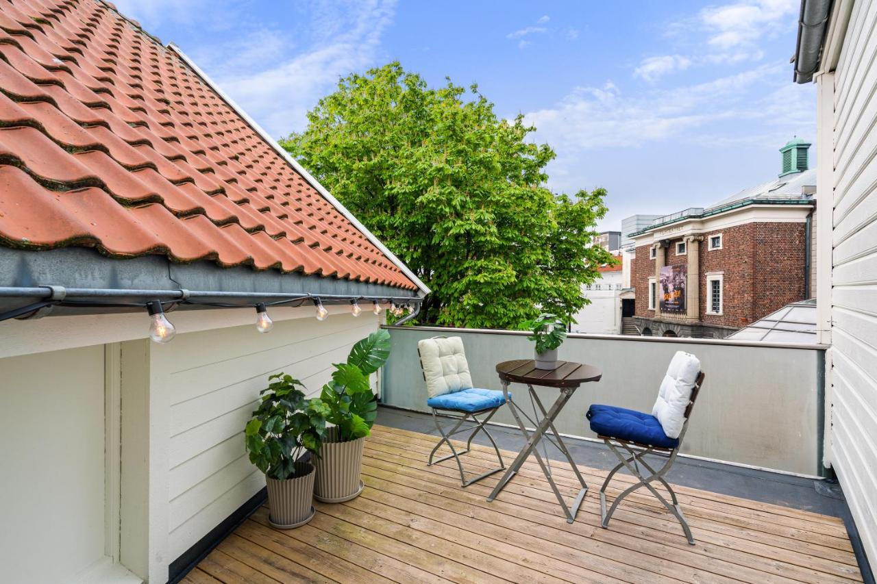 Charming Rooftop Apartment In Heart Of Stavanger Luaran gambar